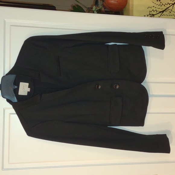 Ann Taylor Loft Small 2-button Blazer black VGC - Picture 2 of 13